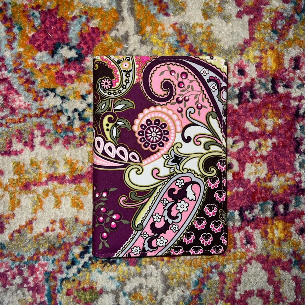 VERA BRADLEY Nook Case, pattern is “Very Berry Paisley”